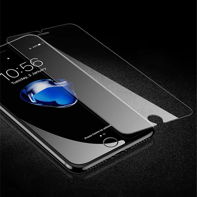 Wellzly с уровнем твердости 9H 2.5D закаленное покрытие Стекло для iPhone 5 5S 5C X 8 7 Plus 6S 10