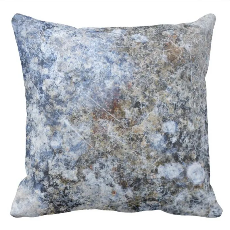 

Abstract blue brown vintage marble pattern throw pillow case
