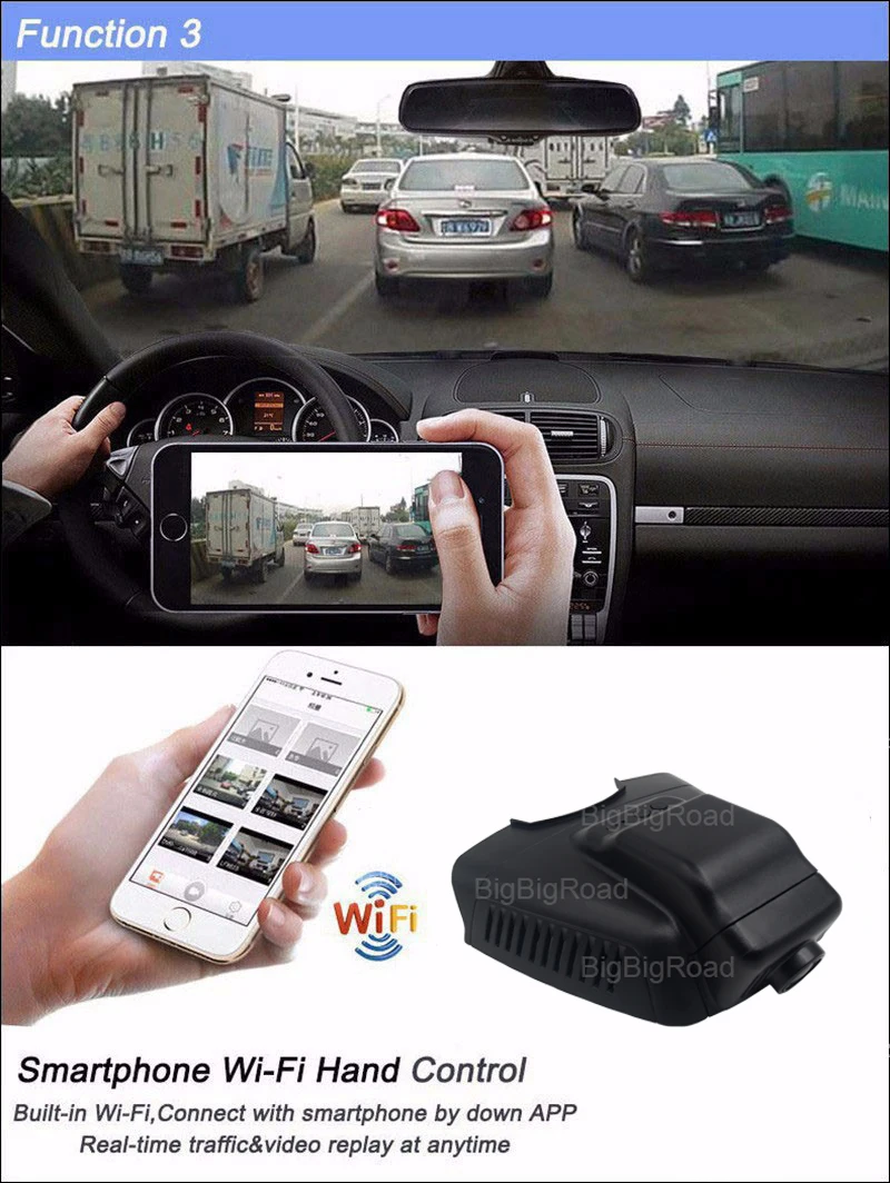 BigBigRoad автомобильный wifi DVR видеорегистратор с двумя линзами для Mercedes Benz CLS 300 C серии W204 C180 C200 2010 2011 2012 2013