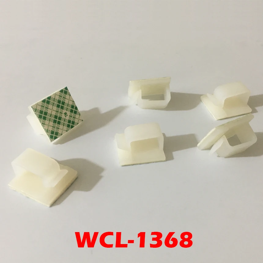 20 шт. белый WCL 1368 8x19 8*19 нейлоновый пластик самоклеющийся провод липкий