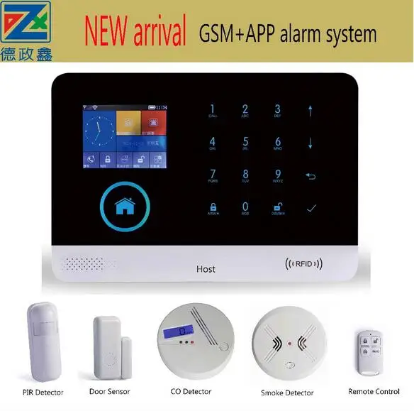 Android ISO приложение Беспроводная GSM домашняя сигнализация Система SIM умный дом