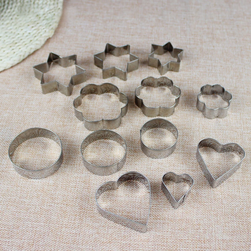 1 Набор/12 шт средство для выпечки торта Форма помадки из нержавеющей стали форма