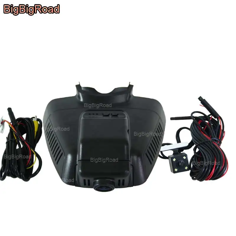 Автомобильный видеорегистратор BigBigRoad Wifi DVR Двойная камера для Benz GLK 200 260 300 350 2010 2012