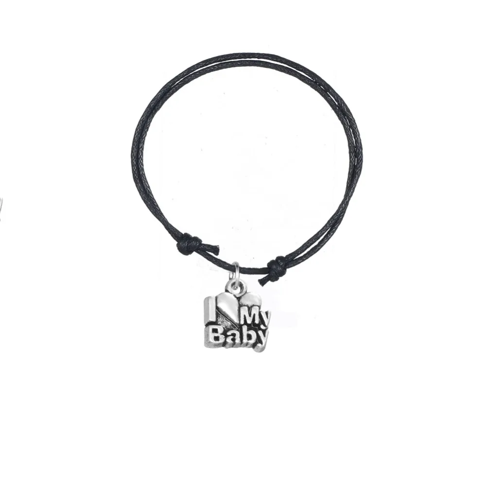 Teamer антикварные серебряные ювелирные изделия на запястье кулон воск шнур