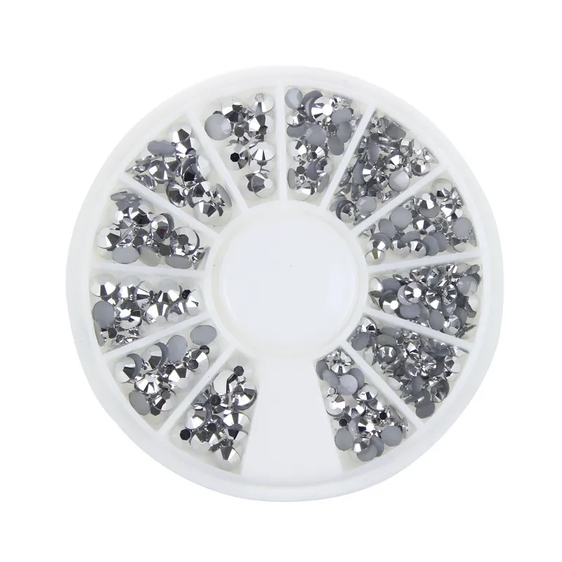 Новые посеребренные смолы AB заклепки из горного хрусталя гвоздя для женщин