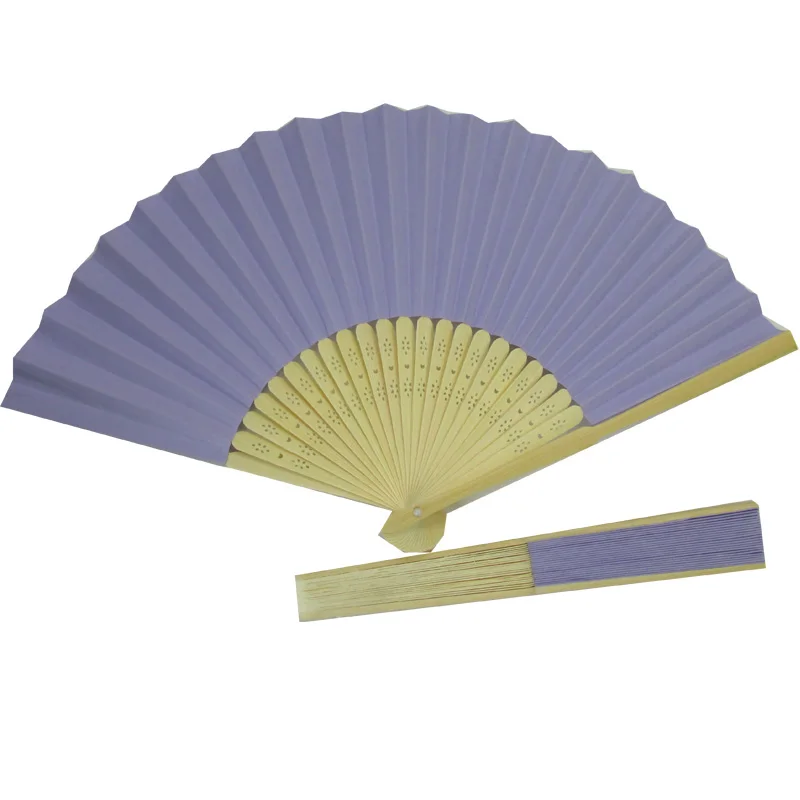 10 шт. в партии светло-фиолетовые Складные карманные бамбуковые изделия Бумажный