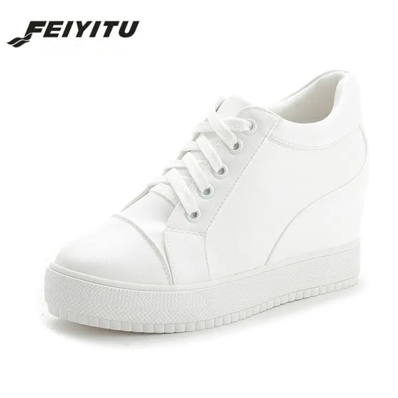 FeiYiTu/Новинка 2017 года Модная женская обувь на высоком каблуке Цвет черный белый