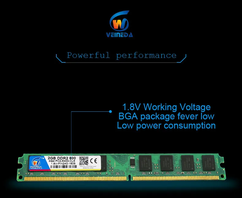 Ddr2 800 2 Гб оперативной памяти 667 работы intel и amd mobo совместимы с ddr2 ram pc6400 dimm 533 МГц