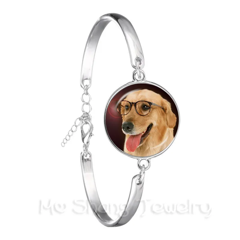 Гибкий Френч бульдог кокер спаниель выглядит как милая Посеребренная цепочка