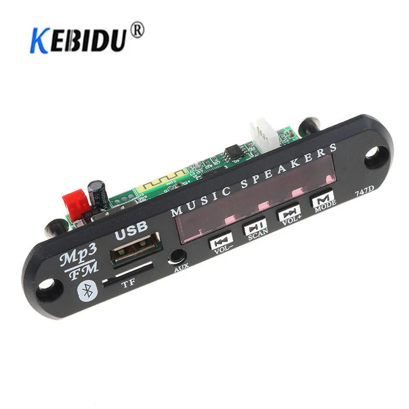 Беспроводной приемник USB AUX Bluetooth 3 5 мм fm радио mp3 плеер декодер плата TF карта
