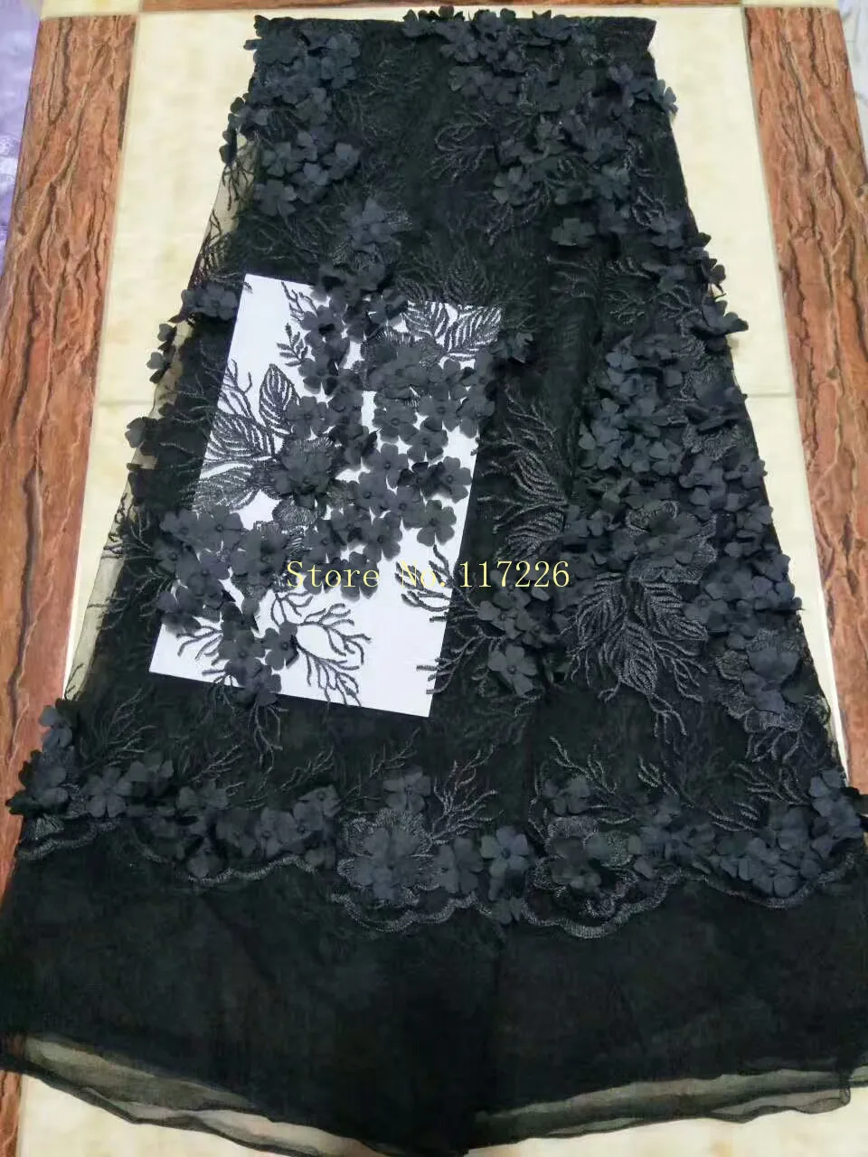 

3d flower good looking JRB-6210 African tulle embroidery lace fabric for party dress or wedding dress