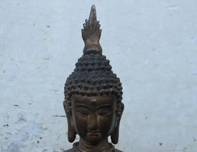 Песня voge Gem S7284 16 &quotТаиланд Тибет Luckly бронза Tathagata Sakyamuni статуя бодхисаттвы