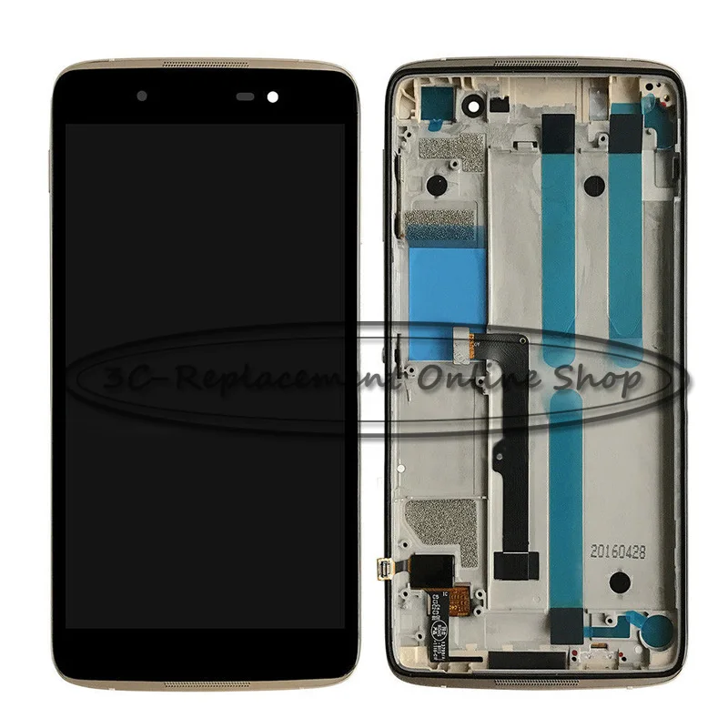 Для Alcatel One Touch Idol 4 LTE 6055 6055P 6055Y 6055B 6055K 6055H Full ЖК дисплей + кодирующий преобразователь