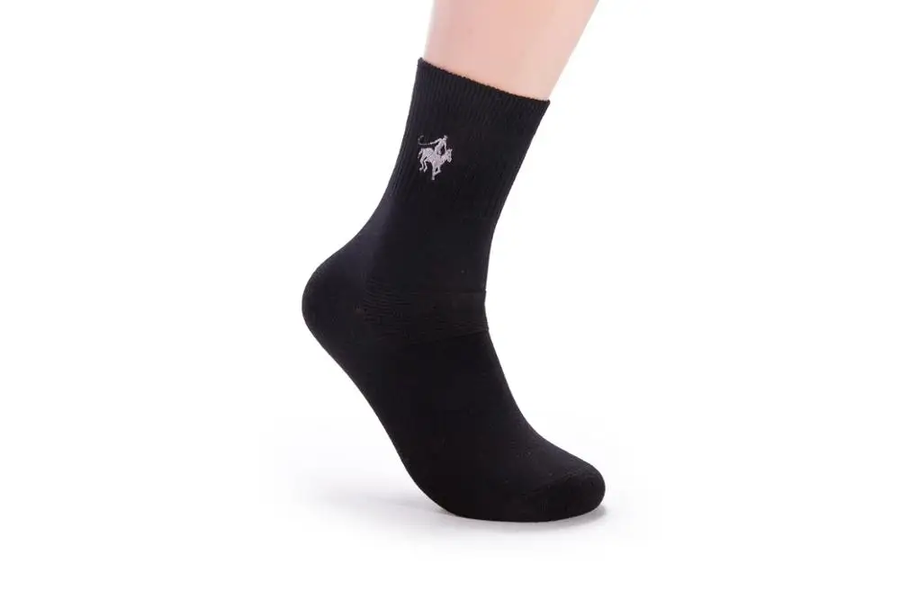 Black Color Мужские брендовые носки PIER POLO, мужские хлопковые носки высокого качества, 5 пар/партия, Цветные Короткие мужские носки - Цвет: Black Color