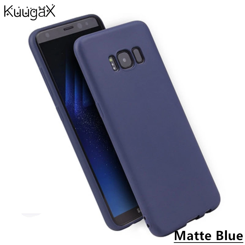 KuugaX матовый чехол для Samsung Galaxy A3 A5 A7 J7 J5 J3 Eu J2 Prime S6 S7 Edge S8 S9 Plus Note8 C5 C9 Pro Мягкий