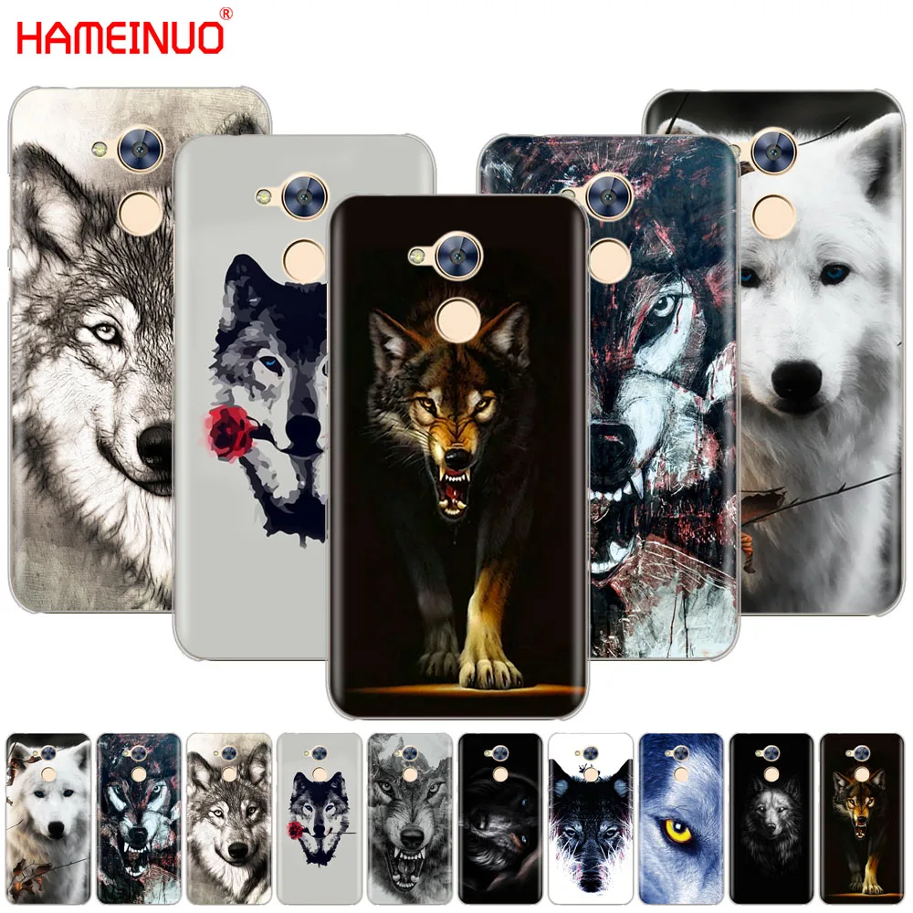 HAMEINUO чехол для телефона с изображением темного Ночного Волка Huawei Honor 10 V10 4A 5A 6A 7A 6C