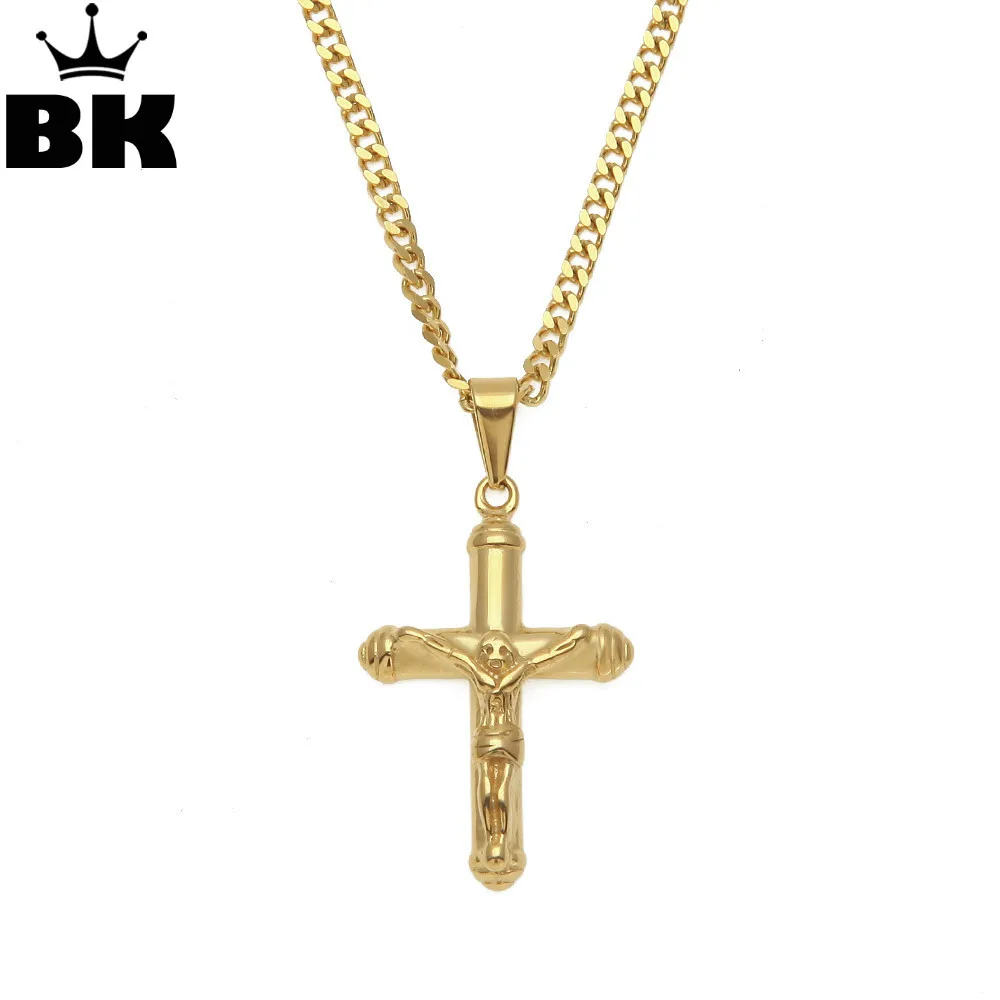 Подвеска с крестиком из нержавеющей стали для мужчин и женщин|stainless steel chain|steel