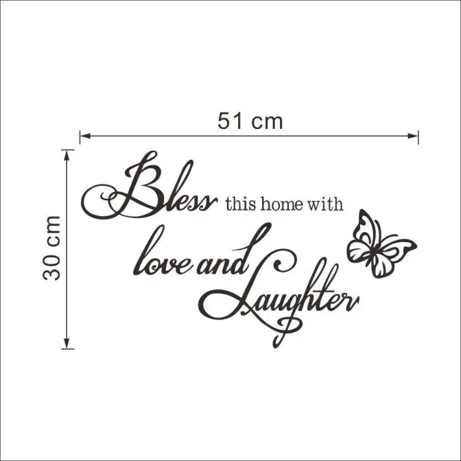 BLESS Wall Art Removable Home Vinyl Window Stickers Decal Decor For Living Room | Дом и сад