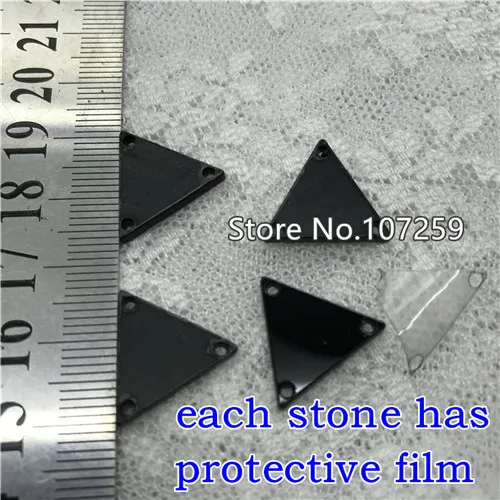 08N 16x16mm TopStone Black Jet Mirror пришивные стразы 30 форм с плоской задней стороной Акриловые Кристаллы пришивные камни для платьев аксессуары для одежды - Цвет: 08N 16x16mm