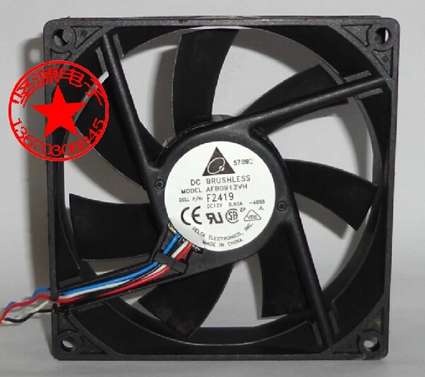 Дельта AFB0912VH P / N F2419 вентилятор охлаждения с 12 В 0.60A для Dell точность 470 490 670 |