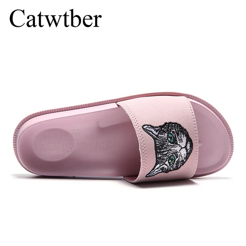Catwtber Новый 2018 Летняя стильная обувь женщина кошка сандалии хорошее качество zapatos