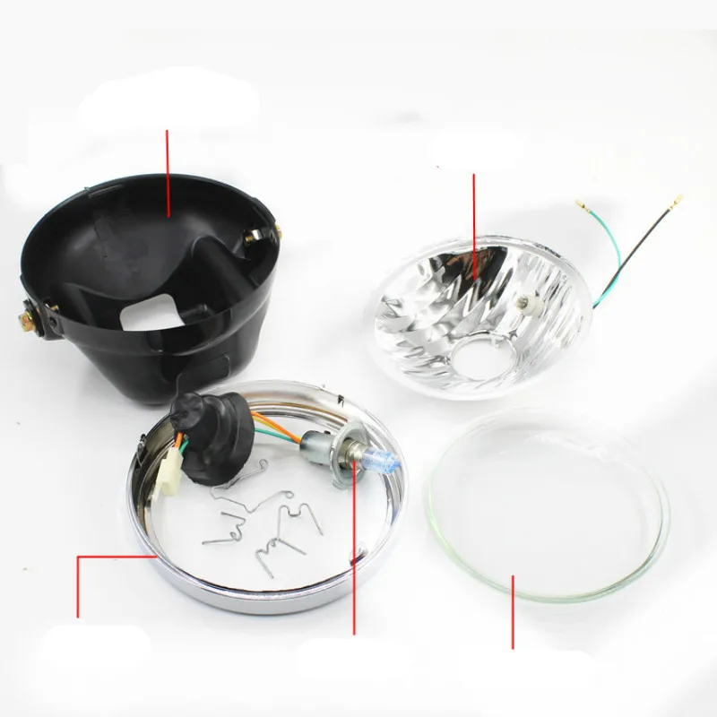 YBR/E Seven inch круглый светильник хрустальный аксессуары для налобных фонарей