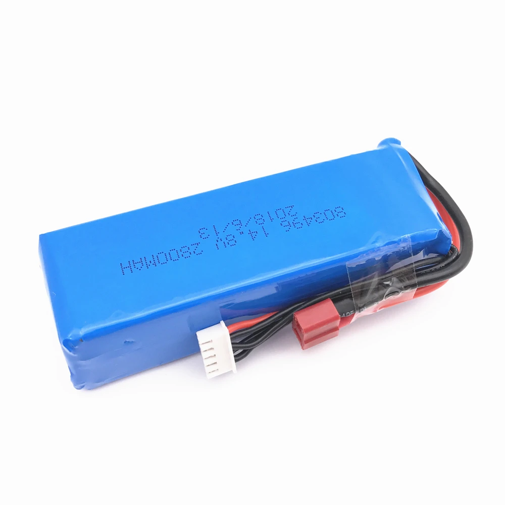 2 шт. литий полимерный аккумулятор 803496 14 8 в 2800 мАч 30C 4S T Plug для FT010 FT011 RC boat Lipo battery