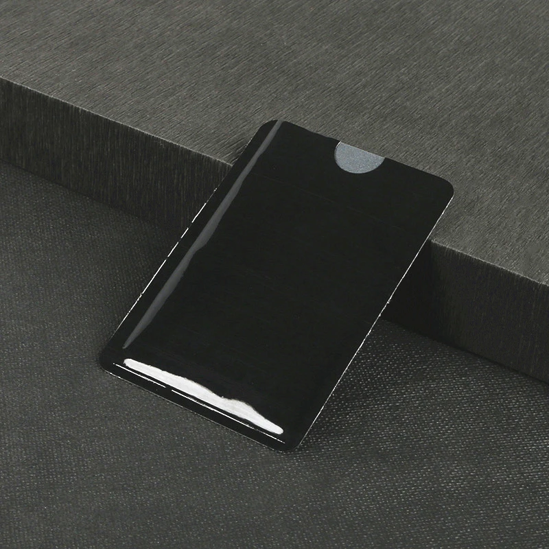 Black 10 шт. Анти Rfid кошелек Блокировка ридер замок банк держатель для карт Id банковский Чехол для карт металлический держатель для кредитных NFC открытый инструмент - Цвет: Black