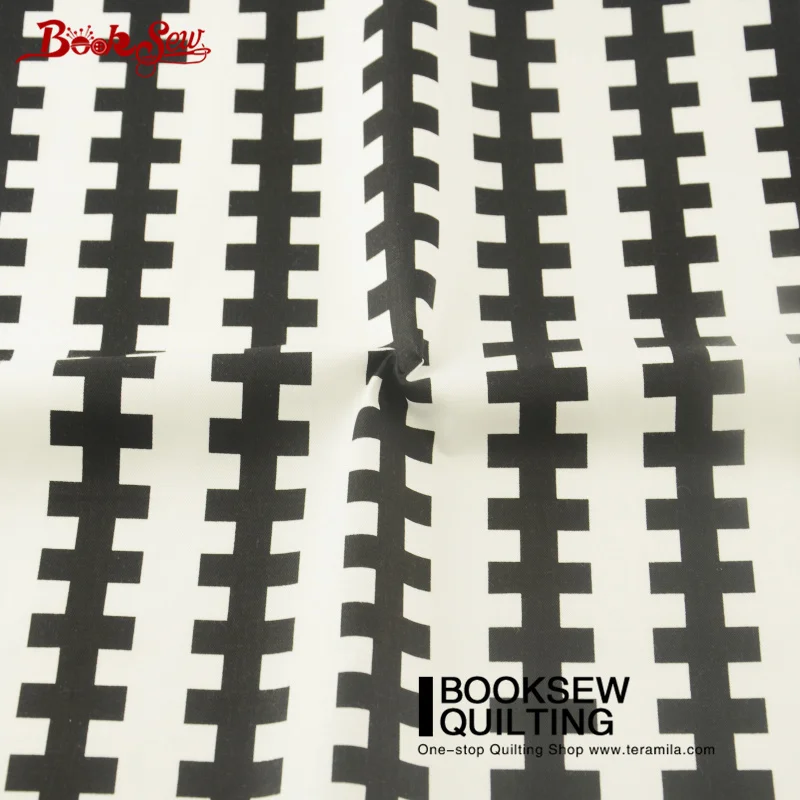 Ткань для переплетения книг черно-белая ткань в стиле геомертри высокое качество