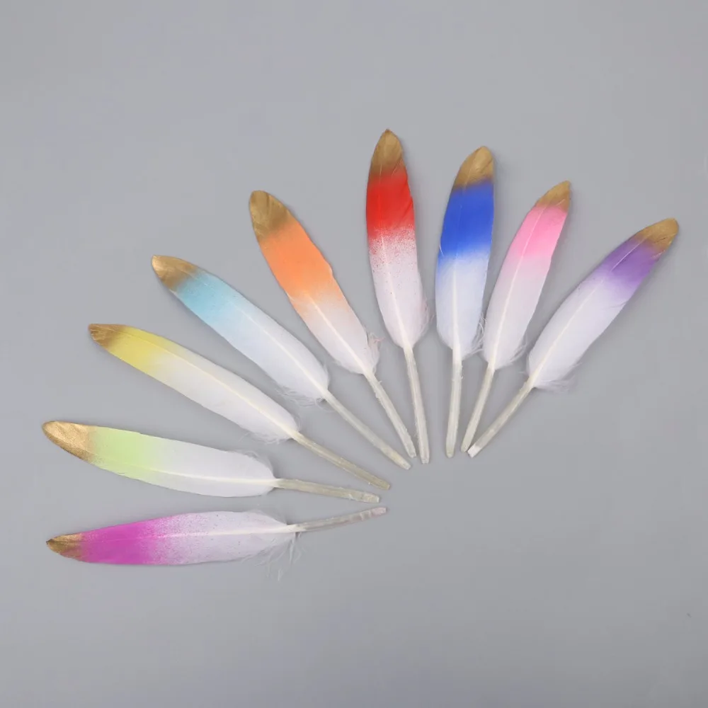 Разноцветные серьги с гусиными перьями для домашнего декора 10 15 см шт./лот|goose