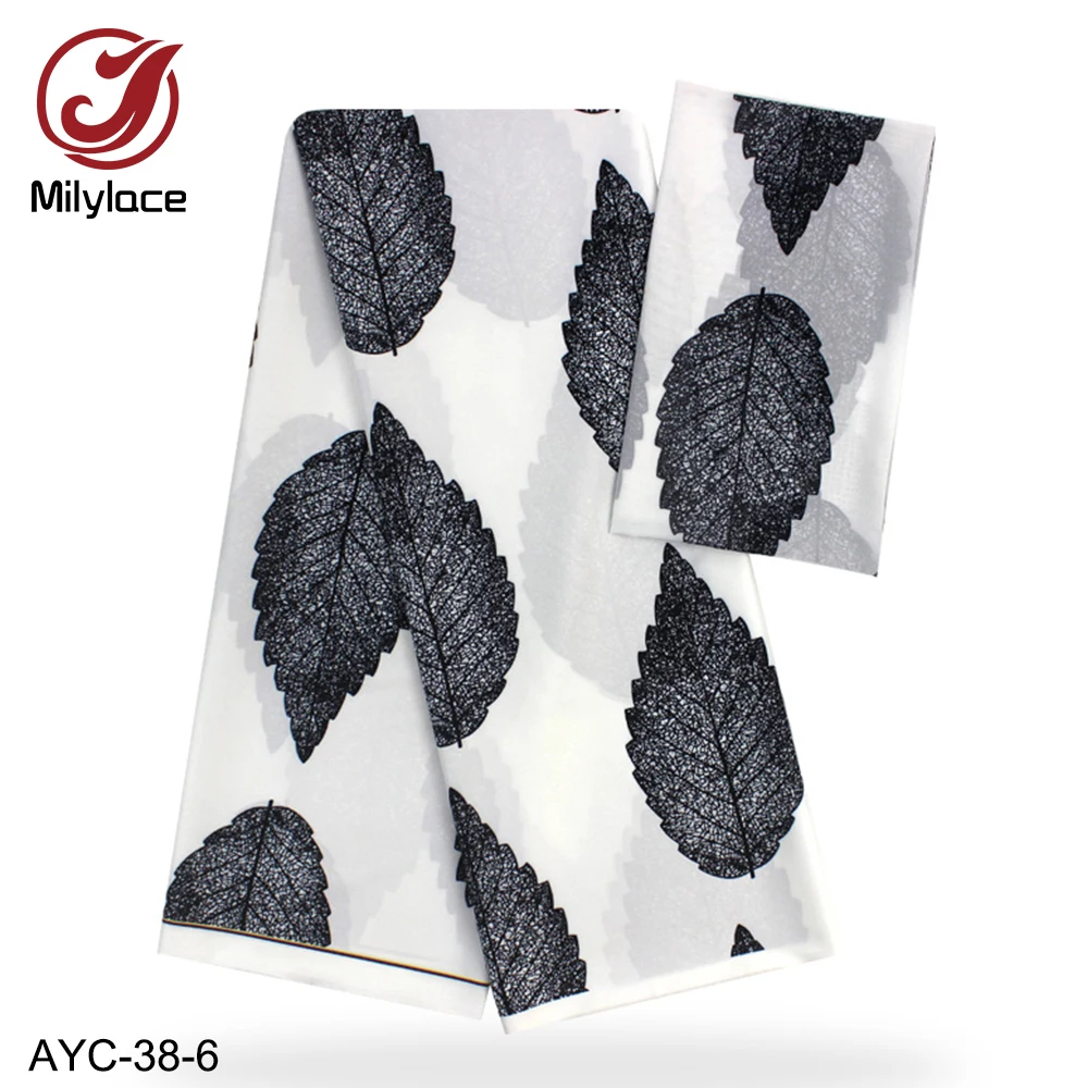 Новая Черно белая Модальная атласная ткань с принтом 4 ярда + Цифровая