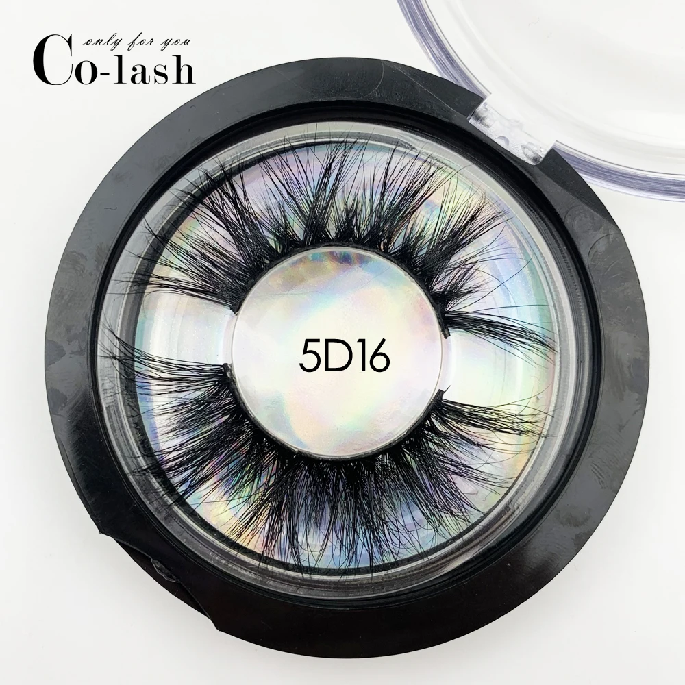 Colash, бесплатный логотип, 50 пар, серия 5D, норковые ресницы, роскошные ресницы, натуральные толстые накладные ресницы для наращивания ресниц оптом