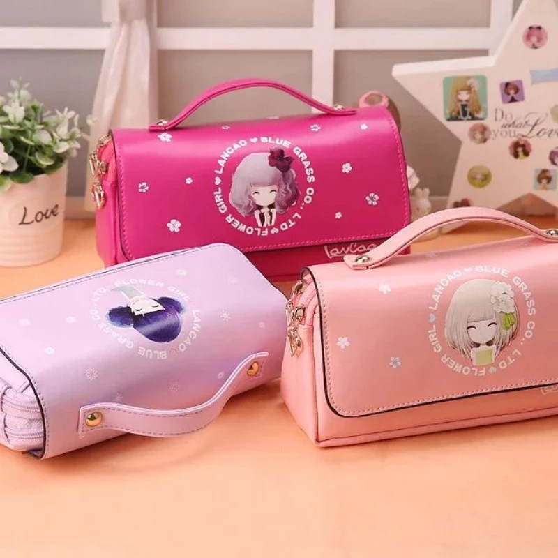 Одежда для сна с изображением принцесс школьные Карандаш Чехол большой из