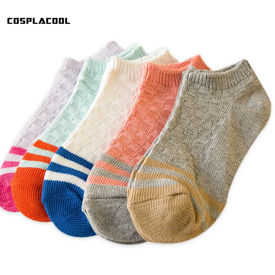 

[Cospacool] хлопковые носки с иглой, женские короткие носки-трубы в полоску в японском стиле, простые носки Sokken calcetines mujer
