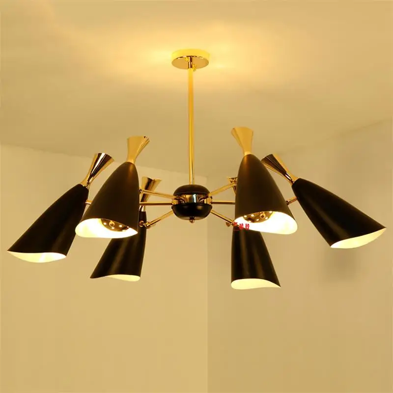 Европейский Американский кантри Ретро стиль кованого железа люстра абажуры