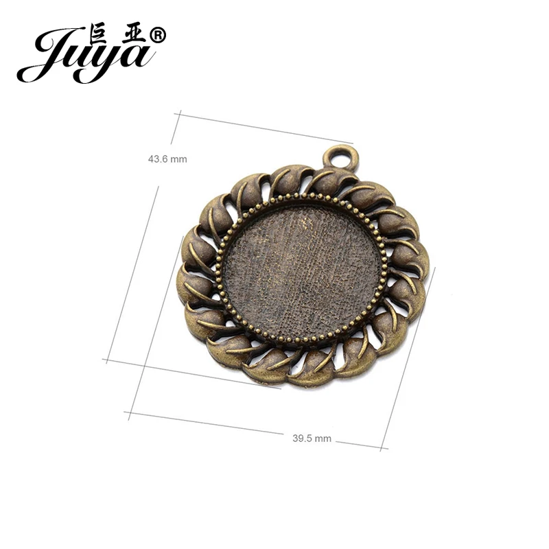 Кулоны JUYA Cabochon 2 шт./компл. 25 мм Дешевые Ювелирные изделия высокое качество