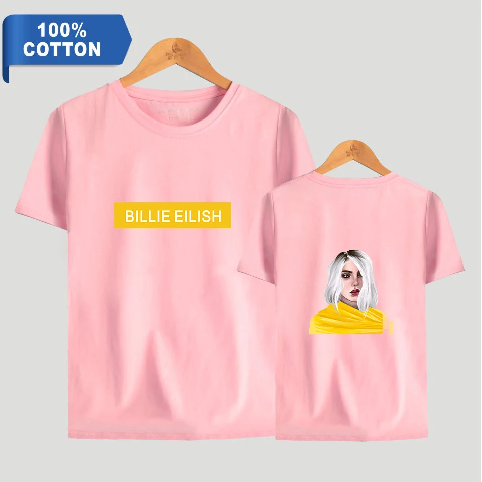 BILIE EILISH/100% хлопковая модная популярная Повседневная футболка с короткими