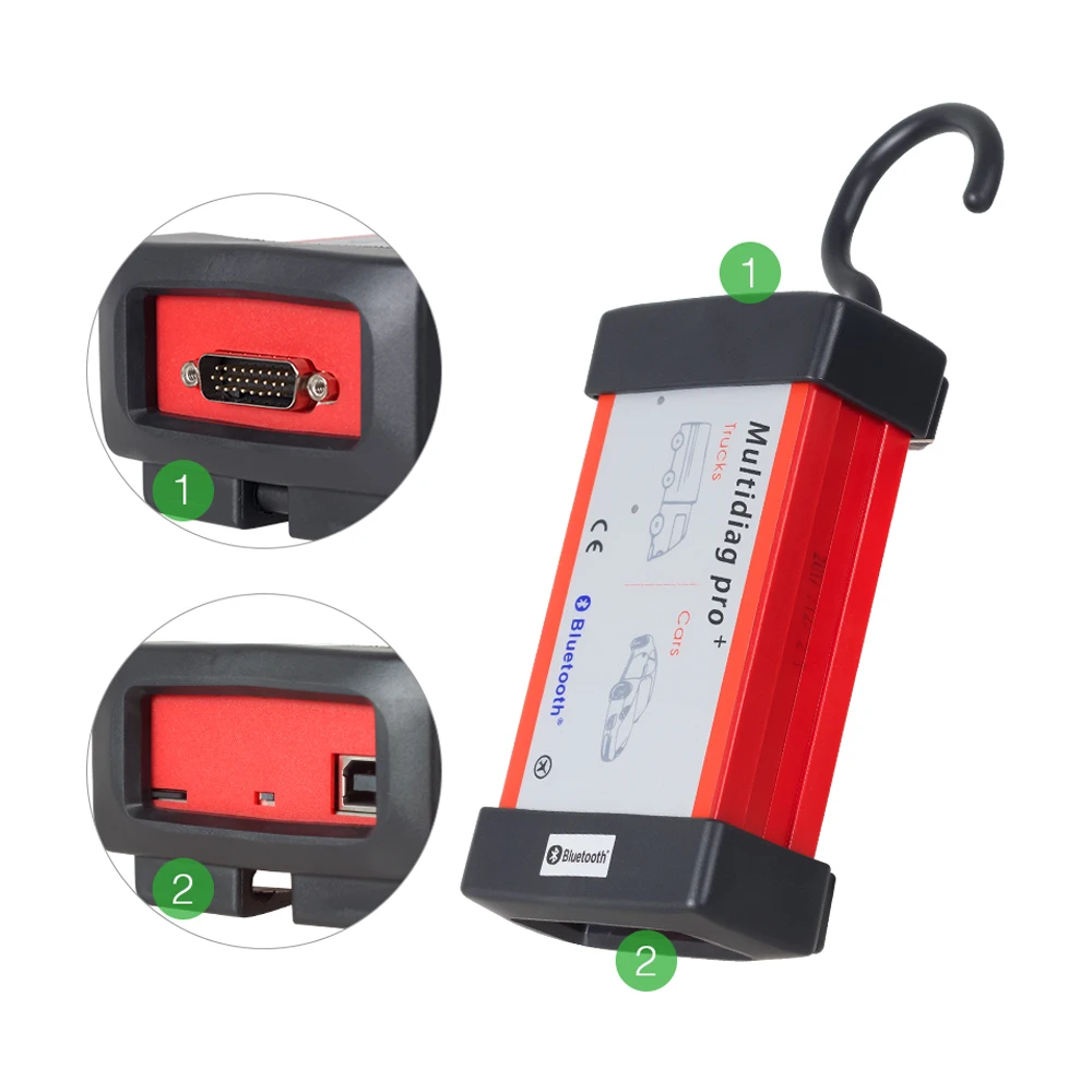 Multidiag Pro+ vci R0 Keygen Одиночная зеленая плата PCB OBDII интерфейс автомобиля/грузовика диагностический инструмент CDP TCS автоматический сканер