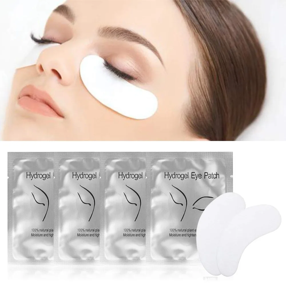 

50pairs Eyelash Extension Paper Patches Grafted Eye Stickers 7 Color Eyelash Under Eye Pads Eye Paper Patches Tips Sticker