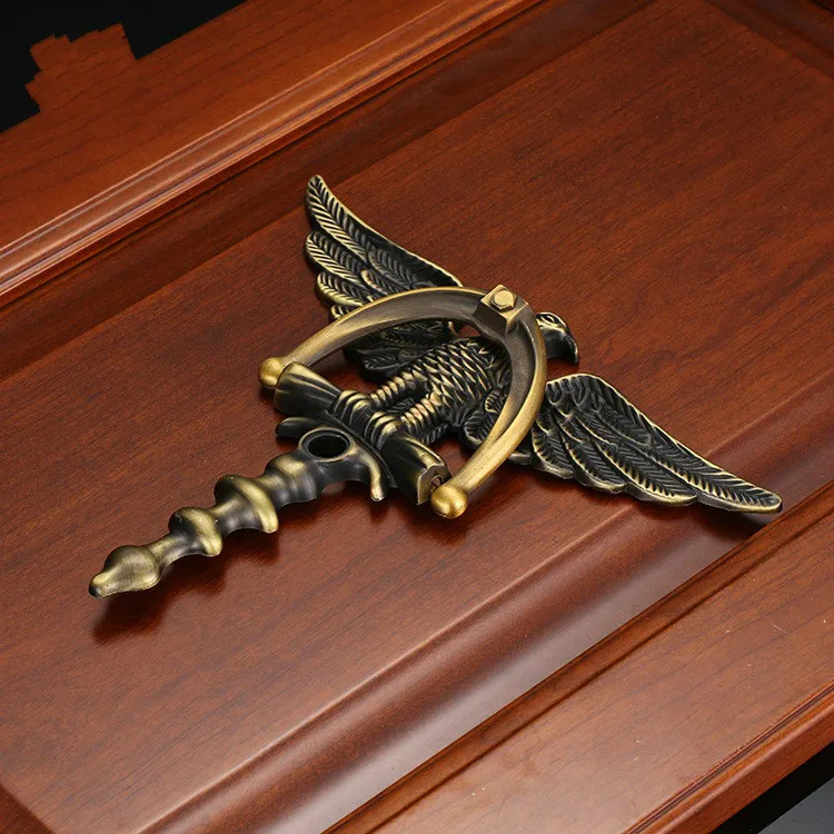 JD цинковый сплав античный европейский стиль голова орла дверной молоток дверные