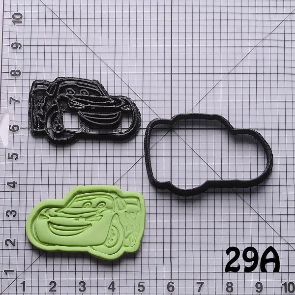 Мультфильм автомобиль серии форма формочки для печенья набор на заказ 3D печатные формы для печенья Форма-резак для украшения торта инструменты формы для печенья - Цвет: N6089 5 inch