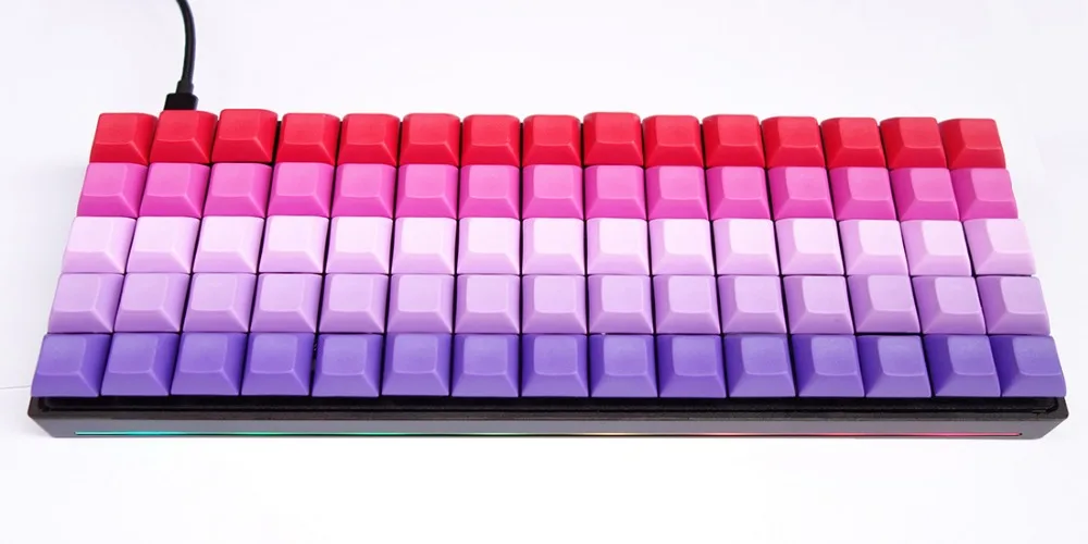RGB75 artholinear клавиатура Горячая замена тип-c соединение QMK программируемый Gateron Cherry MX переключатели механическая клавиатура