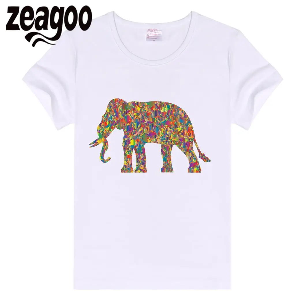 Zeagoo одноцветное Повседневное Для женщин Plain Crew Neck Slim Fit мягкий короткий рукав