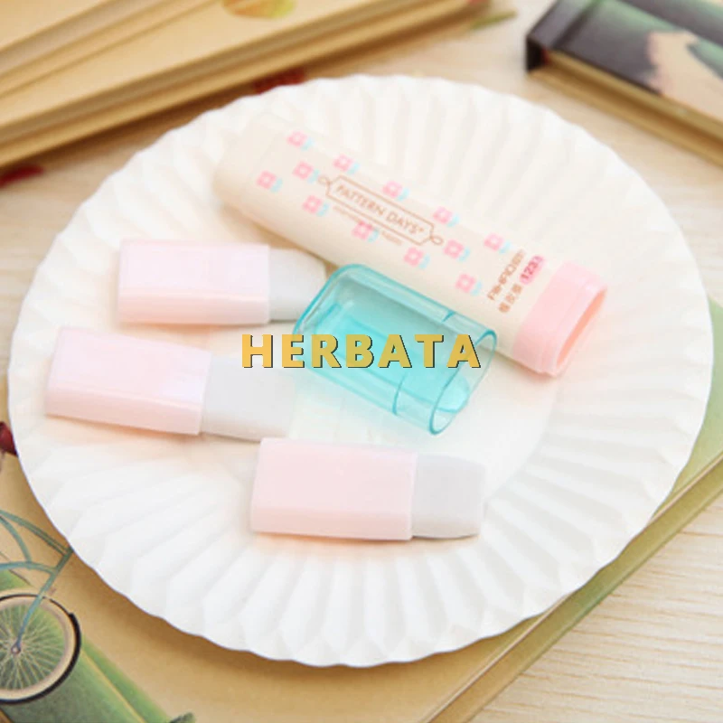 Милые милые ластики с сердечками и цветами в полоску ластик для детей подарок