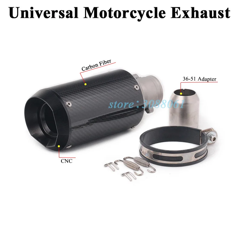 Универсальный мотоцикл GP Project выхлопная труба модифицированный из углеродного