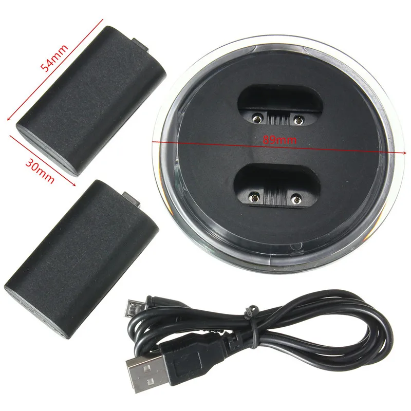 USB зарядная док-станция зарядное устройство+ 2 перезаряжаемые батареи для контроллера геймпада зарядный комплект