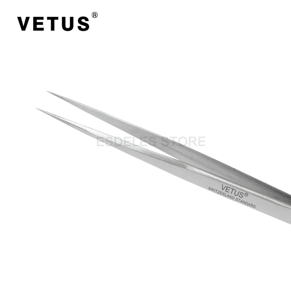 100% Genunie VETUS ST-11 Пинцет Нержавеющая сталь ресницы расширение Высокая точность