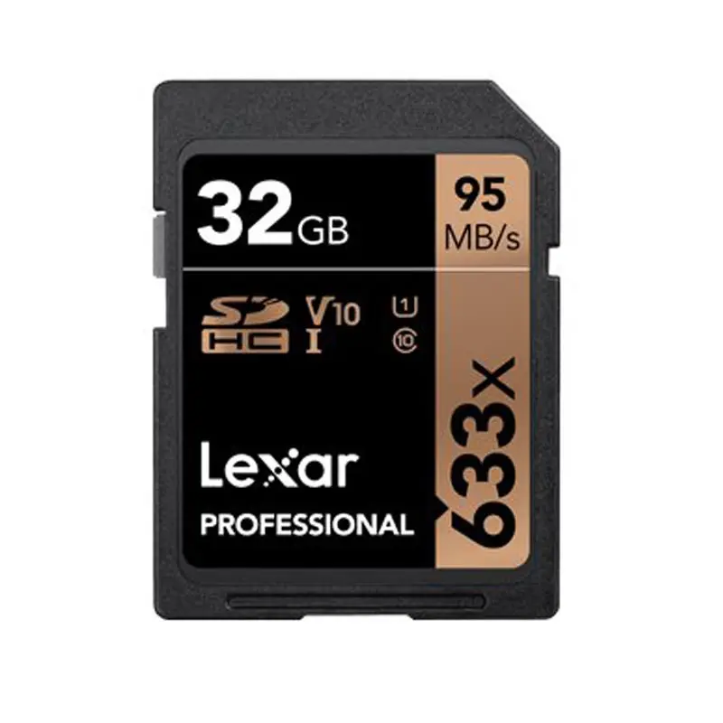 100% карта памяти Lexar SD 32 Гб 64 128 ГБ 256 95 м/с 633X класс 10 U1 U3 SDHC SDXC 3D 4K видеокамера Прямая