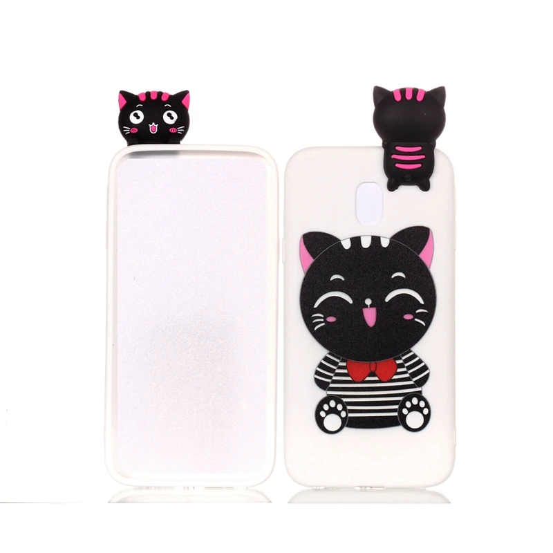 Black Cat Чехол для samsung Galaxy J5 чехол для телефона 3D единорог панда собака силиконовый чехол для samsung J5 J3 J7 EU чехол для женщин - Цвет: Black Cat