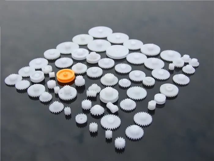 64 шт./лот набор пластиковых зубчатых ремней ось червь однослойный корона шкив